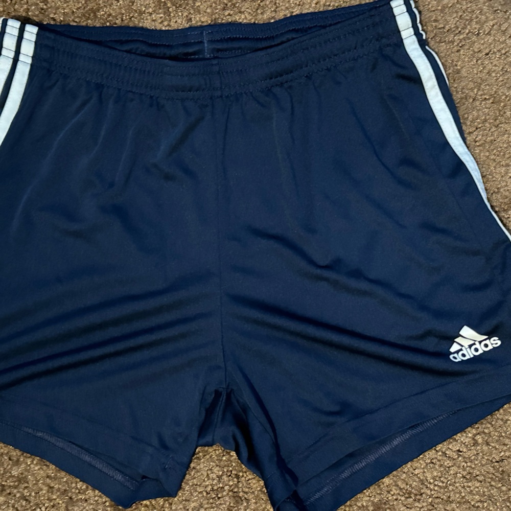 3 pairs Adidas Blue and White Athletic Shorts with Classic Design